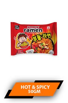 Boodles Noodles Hot & Spicy 50gm